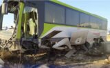 حادثه برای اتوبوس کارگران گل گهر